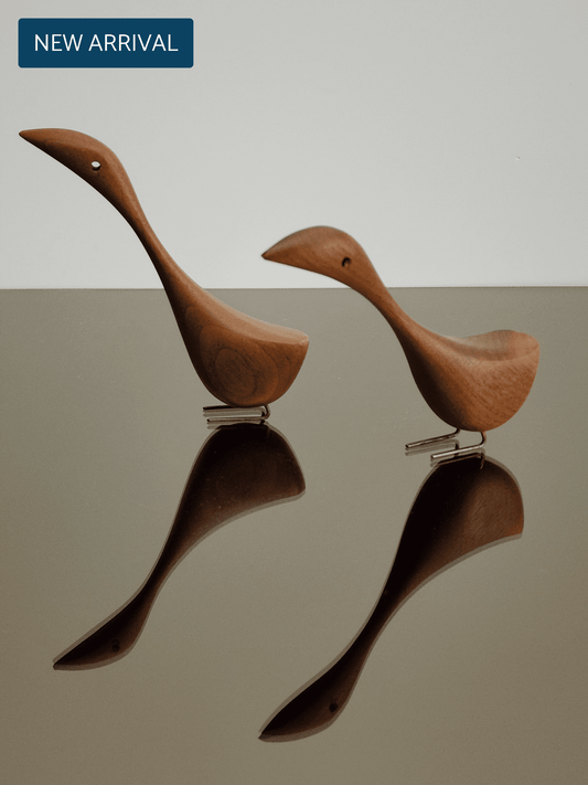 Bronze Mirror with Wood Goose 